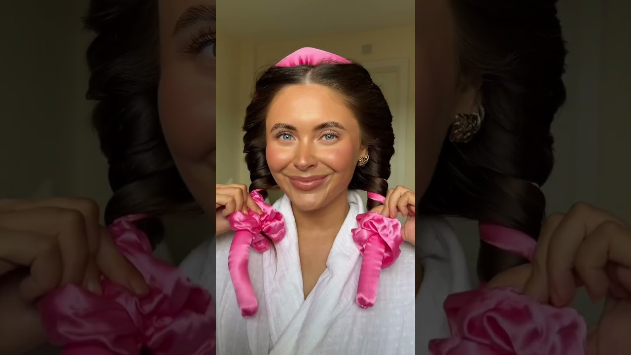 Heatless curls! #hairtutorial #heatlesshairstyles #heatlesscurls #easyhairstyle #quickhairstyle