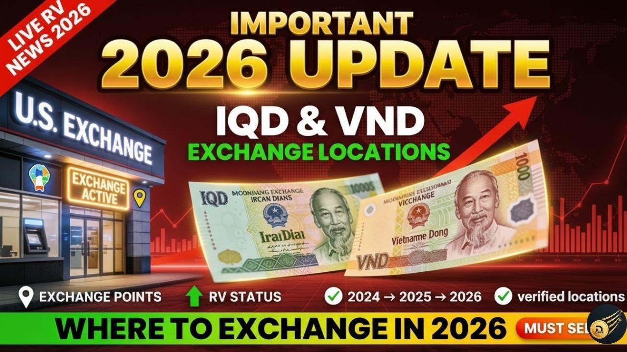 2026 IQD & VND Exchange Update: Official Locations Revealed! 🏦