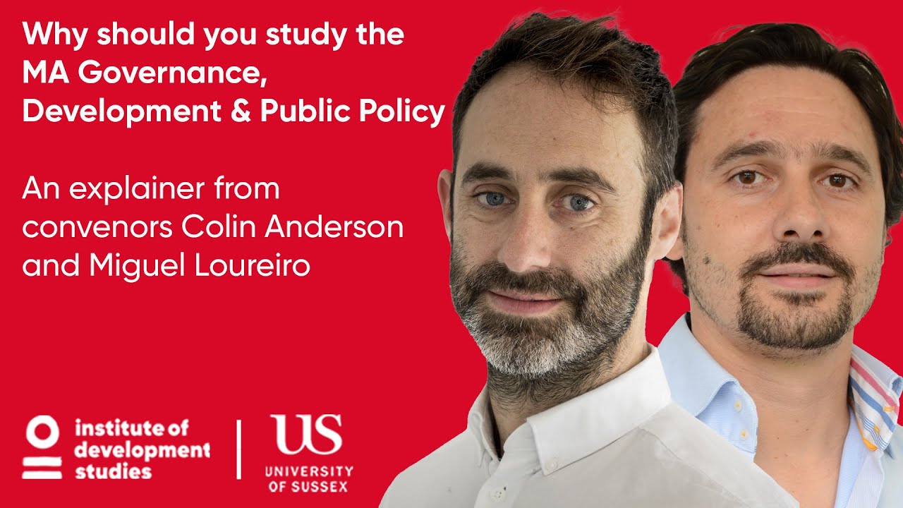Why study MA Governance, Development & Public Policy?