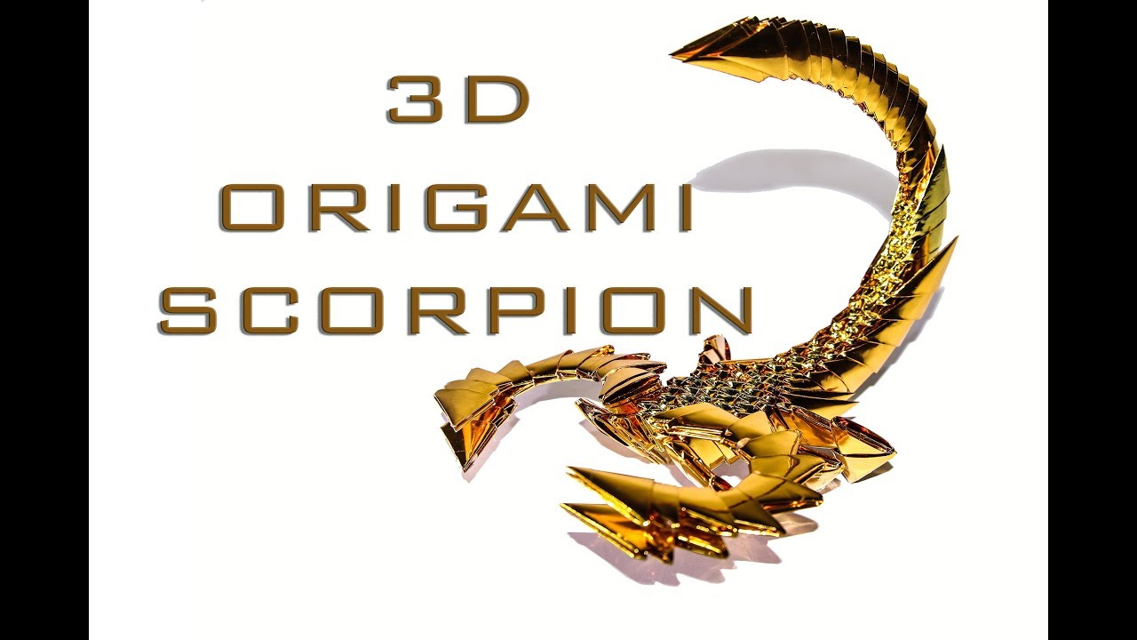 How To Make 3D Origami Scorpion (Easy Tutorial)
