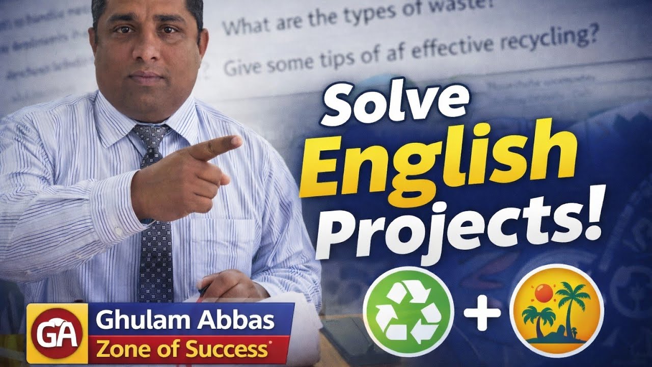 8 class English Past paper Product Solution Ghulam Abbas Zone of Success 
