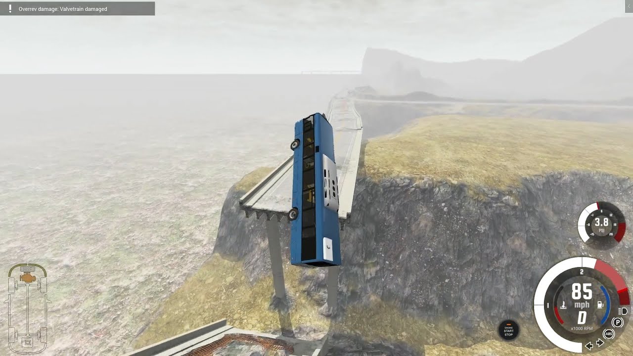 Bus Solaris Urbino City vs Crash Hard Map, Beamng Drive Bus Crash, High Speed Jumping | GVC