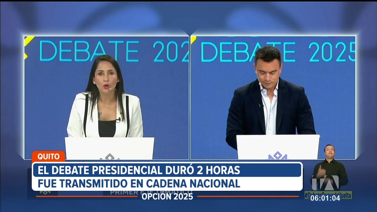 Resumen del debate presidencial realizado el domingo 23 de marzo