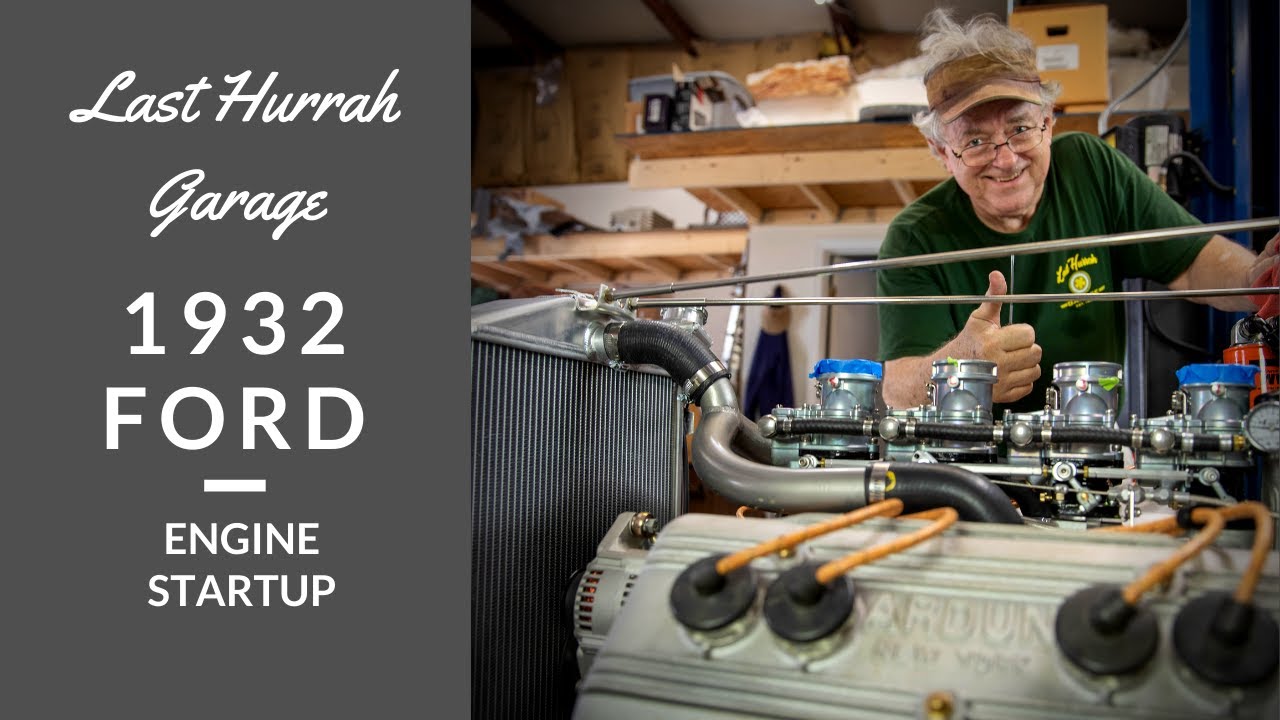 1932 Ford Flathead V8 starts for the first time!