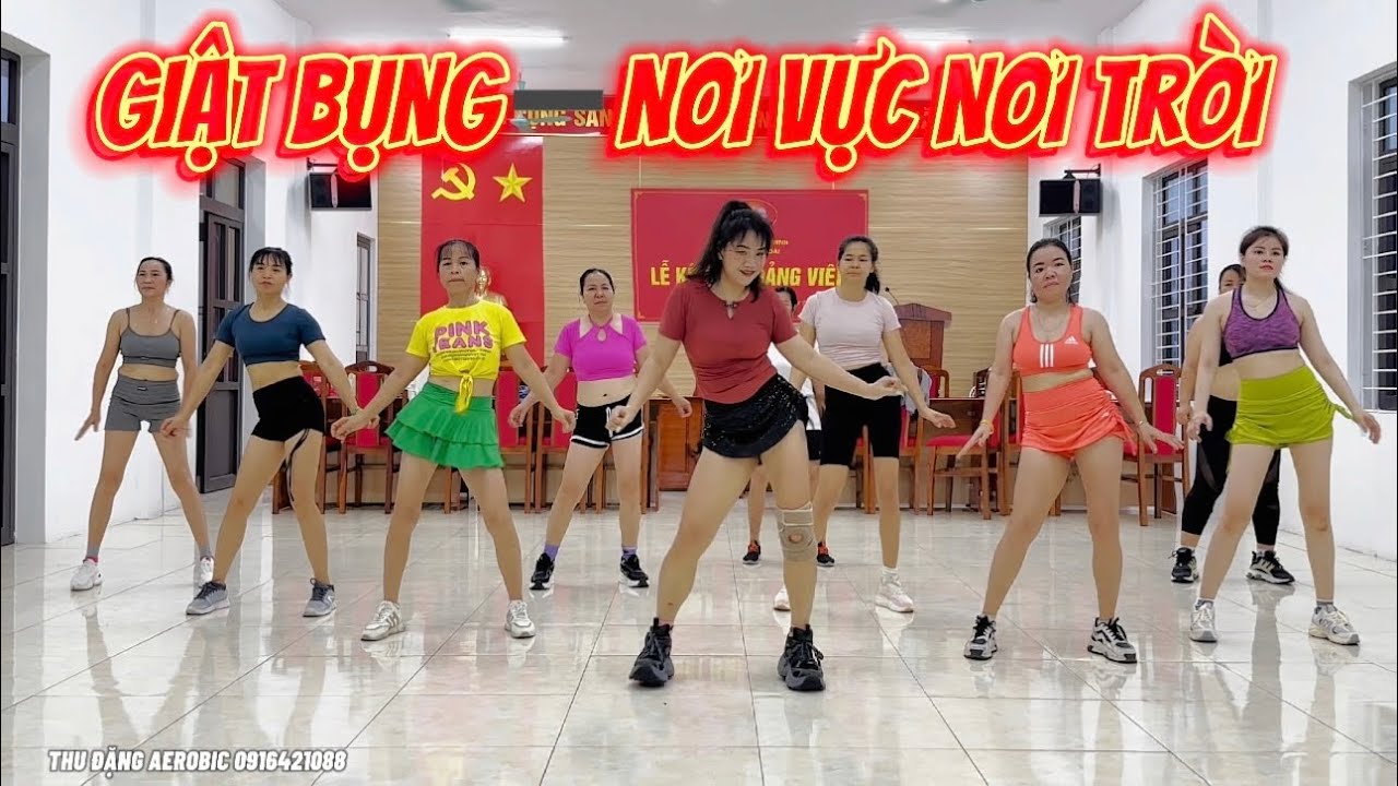 Giật bụng_Aerobic GIẢM MỠ EO THON  / #259/ remix NƠI VỰC NƠI TRỜI/ THU ĐẶNG AEROBIC