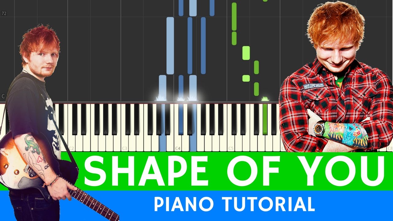 Ed Sheeran - Shape Of You - PIANO TUTORIAL + Sheets 🎹 | somanshu