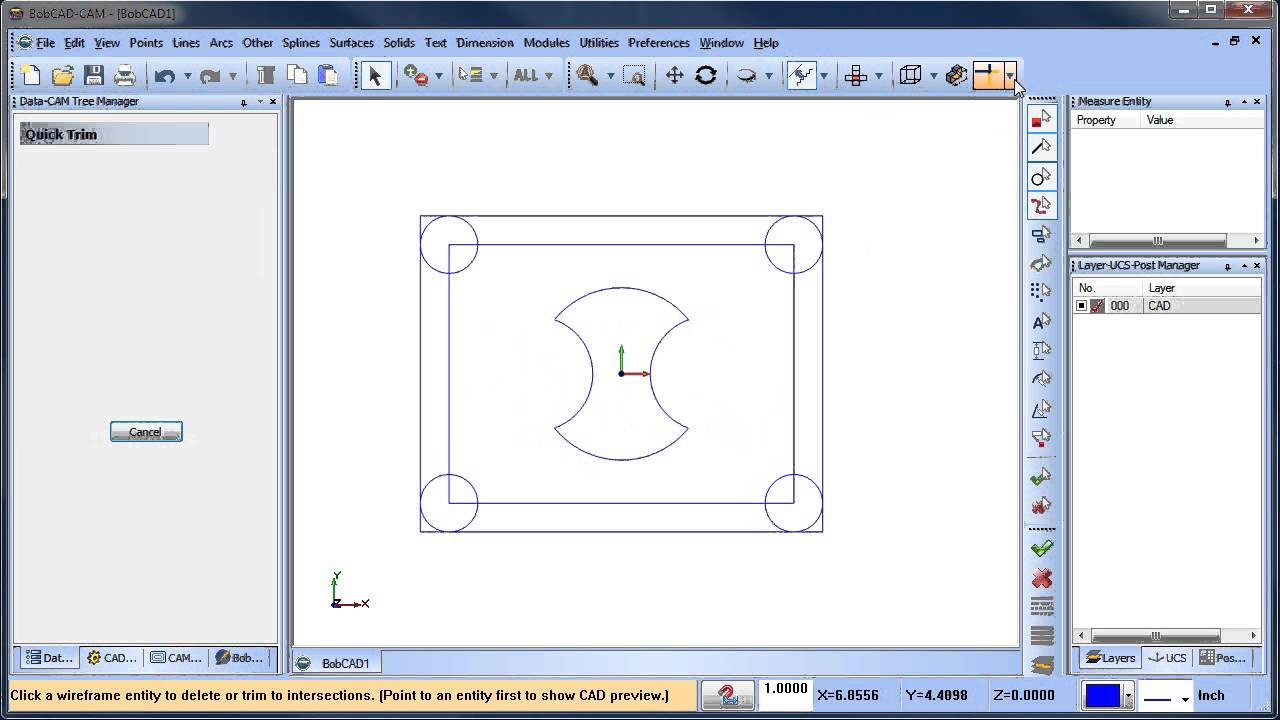 Wire Frame to Solid BobCAD CAM V28 CAD