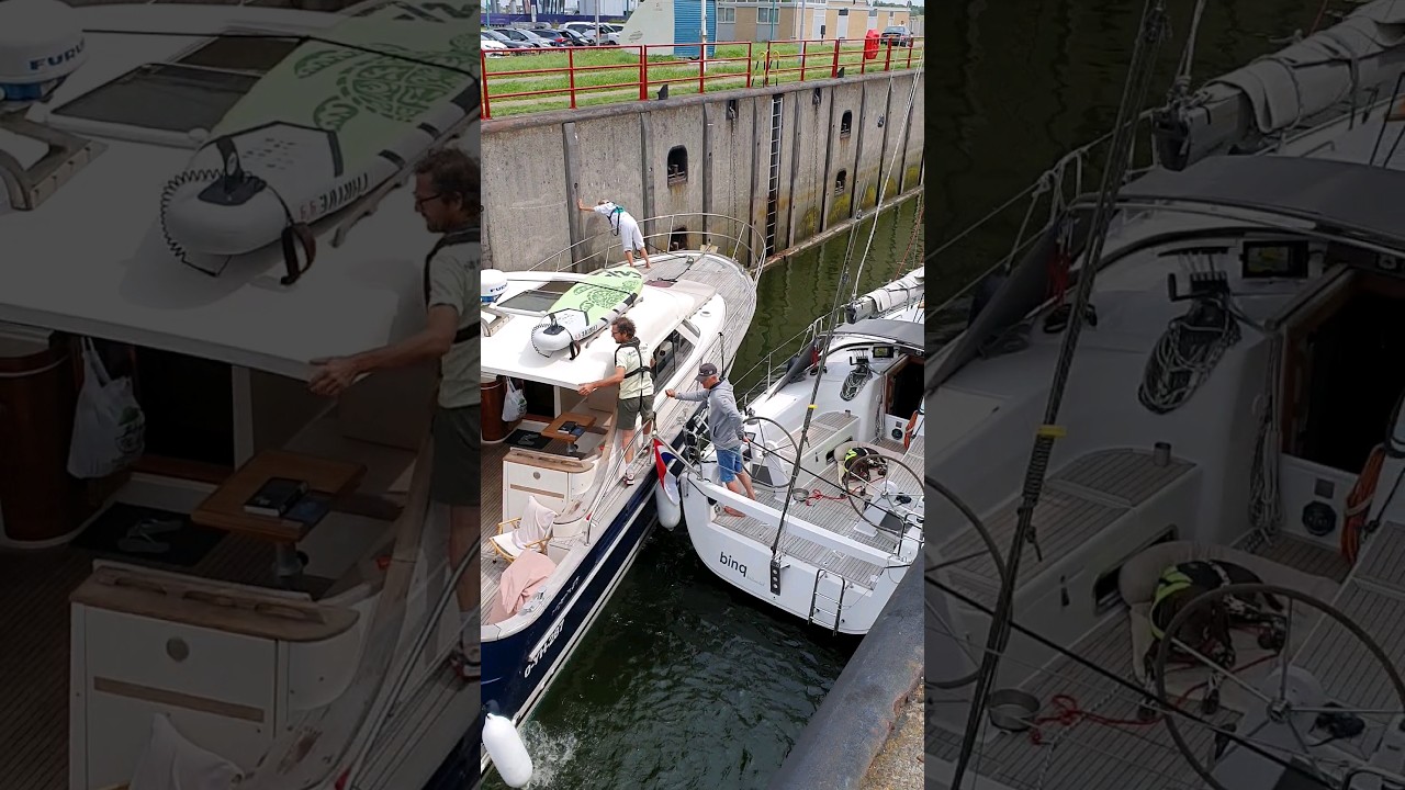 🛥️ Vlissingen Netherlands🇳🇱 Sluicebox @TravelwithHugoF  #boatlock #sluicebox #sluice #sluis