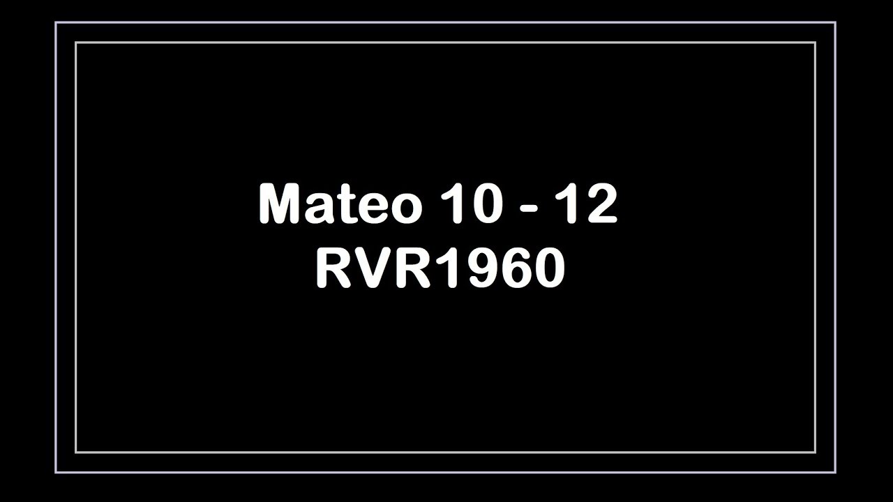 La Biblia en un año/Mateo 10 - 12 (Audio, Letra) Día 273
