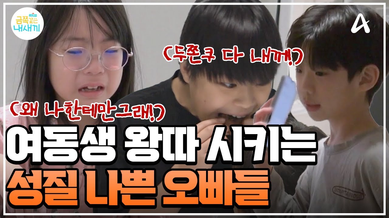 [#클립배송] 남자 형제들끼리 뭉쳐서 여동생 왕따?!💥 공공의 적(?)이 된 셋째😭 | #금쪽같은내새끼 268회