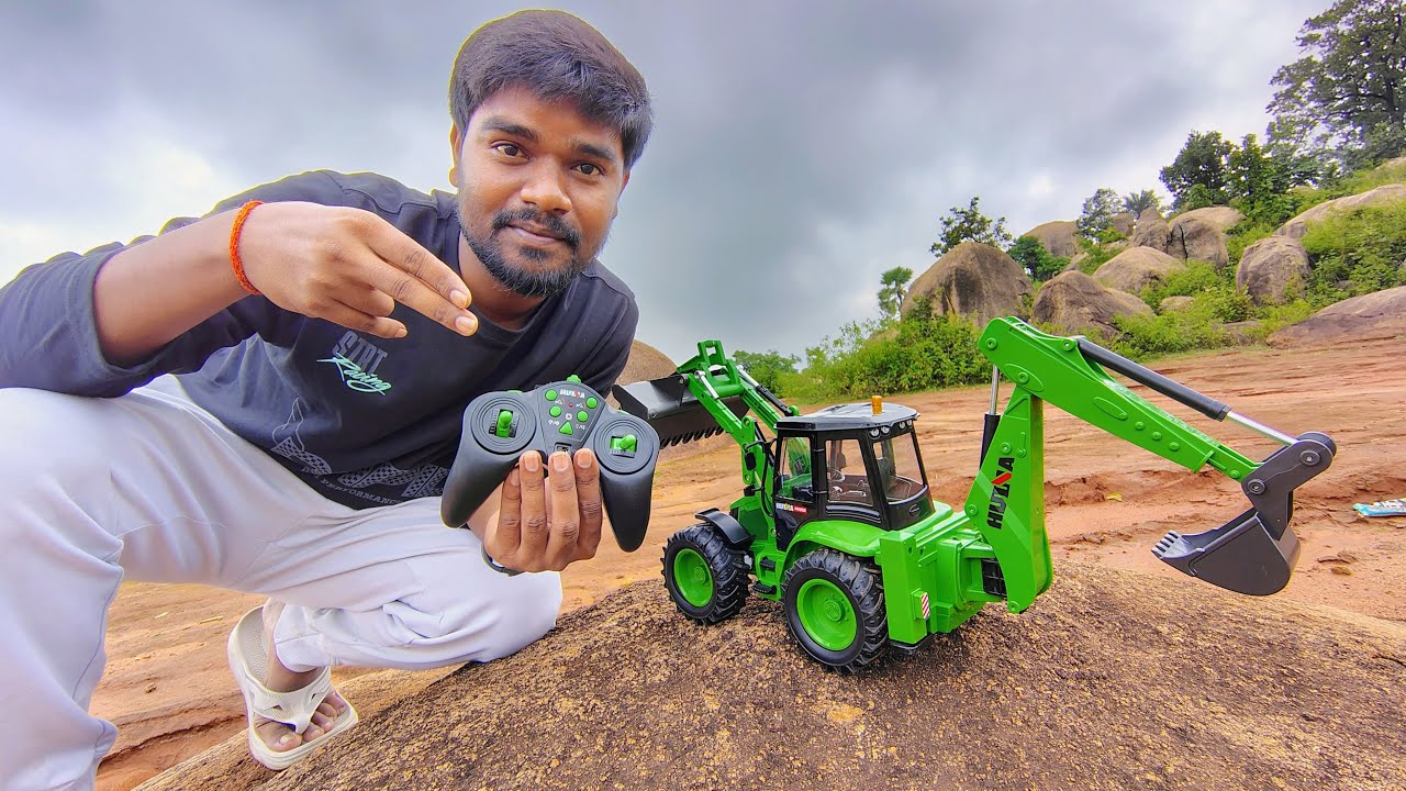 Unboxing & Review Real RC JCB | Huina 1579 Rc Backhoe Loader | Toy Pur