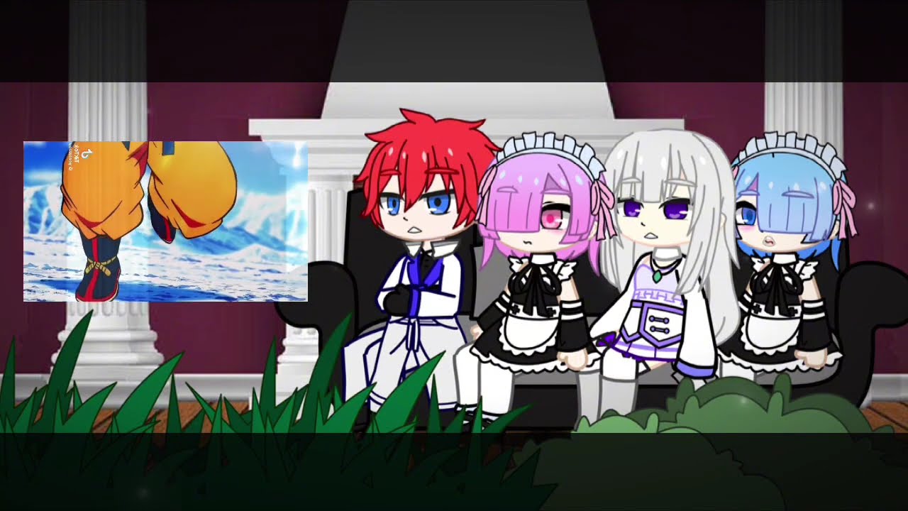 👑Re:zero react to Goku👑