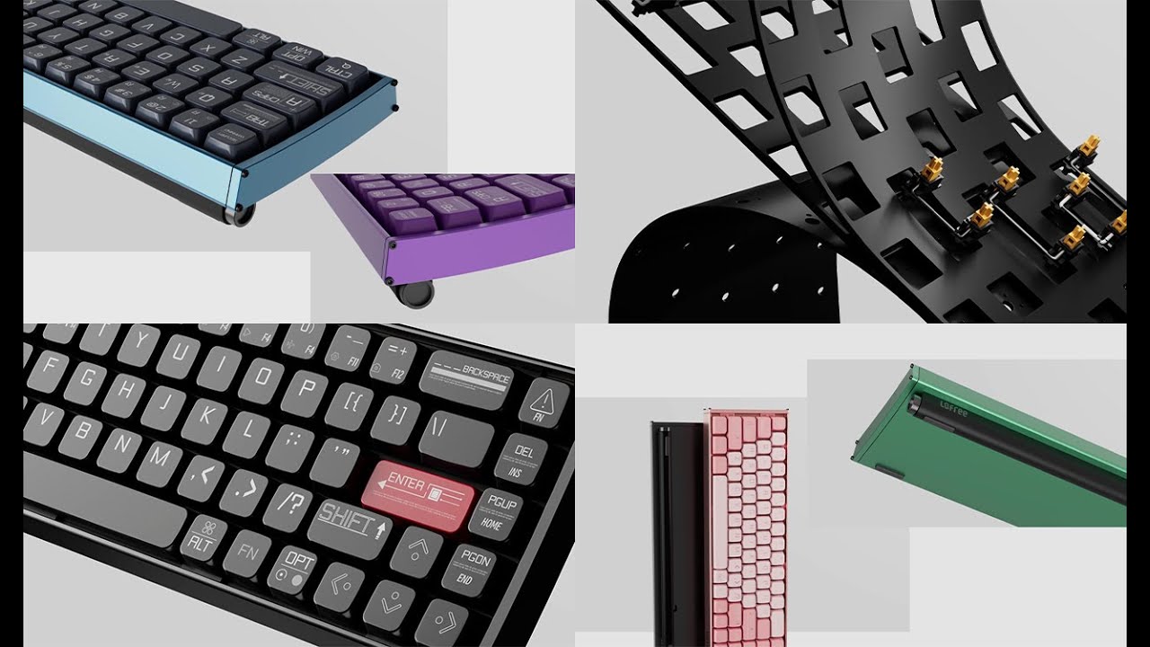 C4D&Redshift Lofree keyboard Animation project file Download