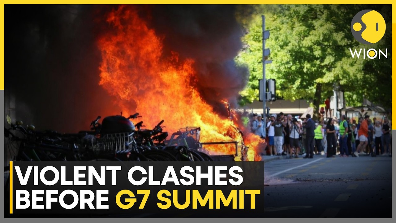 G7 Summit 206: Violent Clashes Erupt In Geneva, Protesters Clash With Security Forces | WION