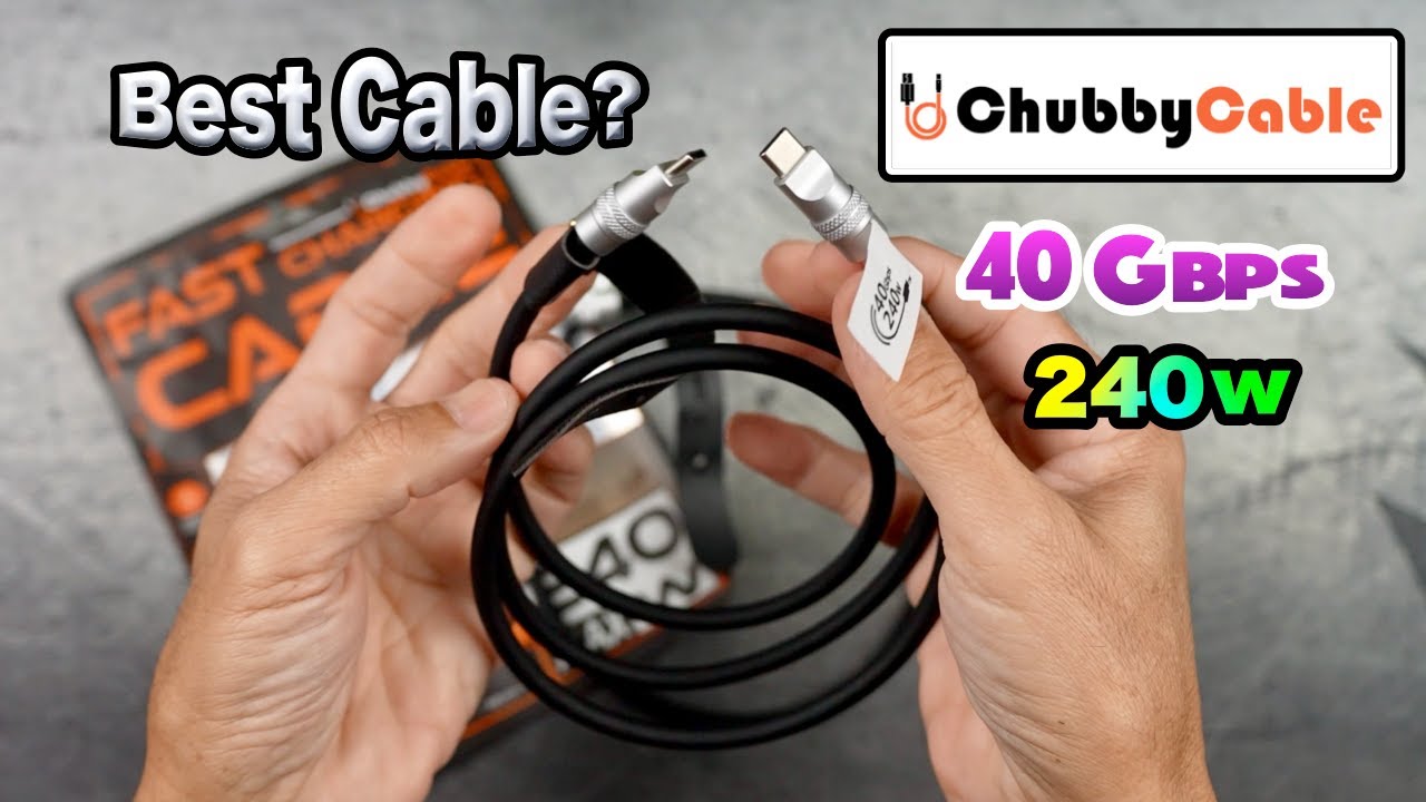 ChubbyCable HyperTransfer – лучший гибкий кабель USB-C мощностью 240 Вт и скоростью 40 Гбит/с (пр...