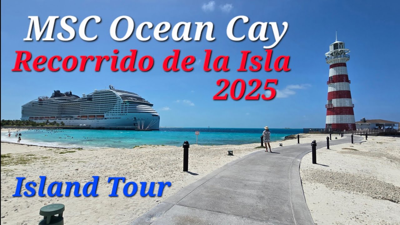 Ocean Cay. Recorrido de la Isla privada de MSC Cruise Line. #travel #tour #tourism #msc