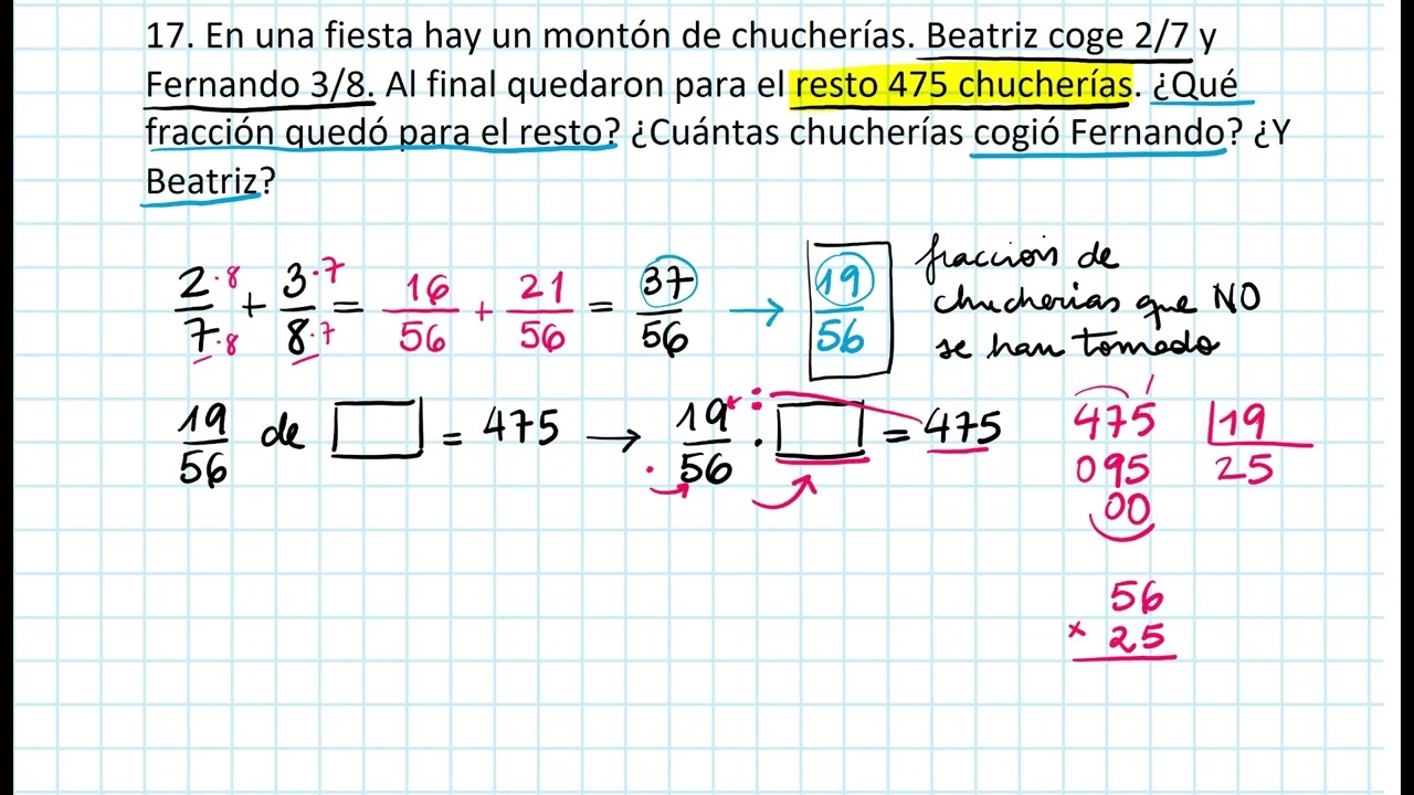 Problema de fracciones