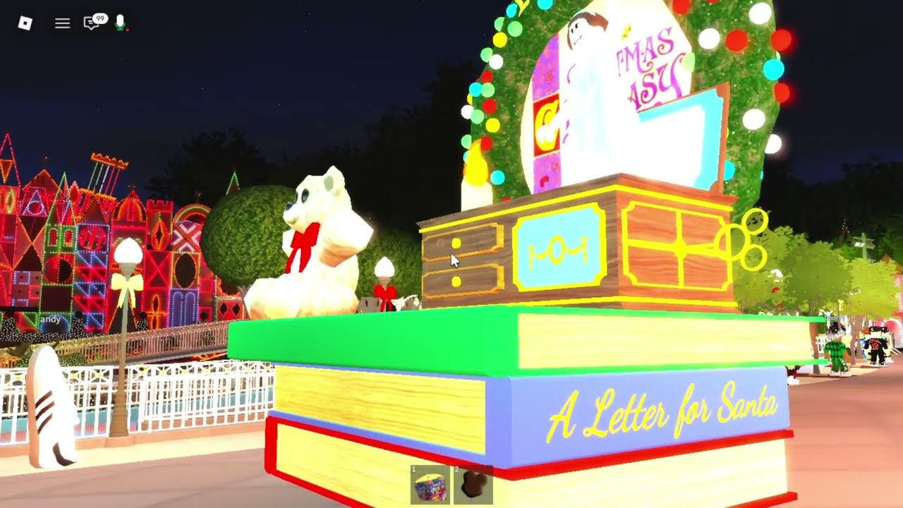 It's A Small World Holiday Lighting, and A Christmas Fantasy Parade- It's A Small World  Showcase