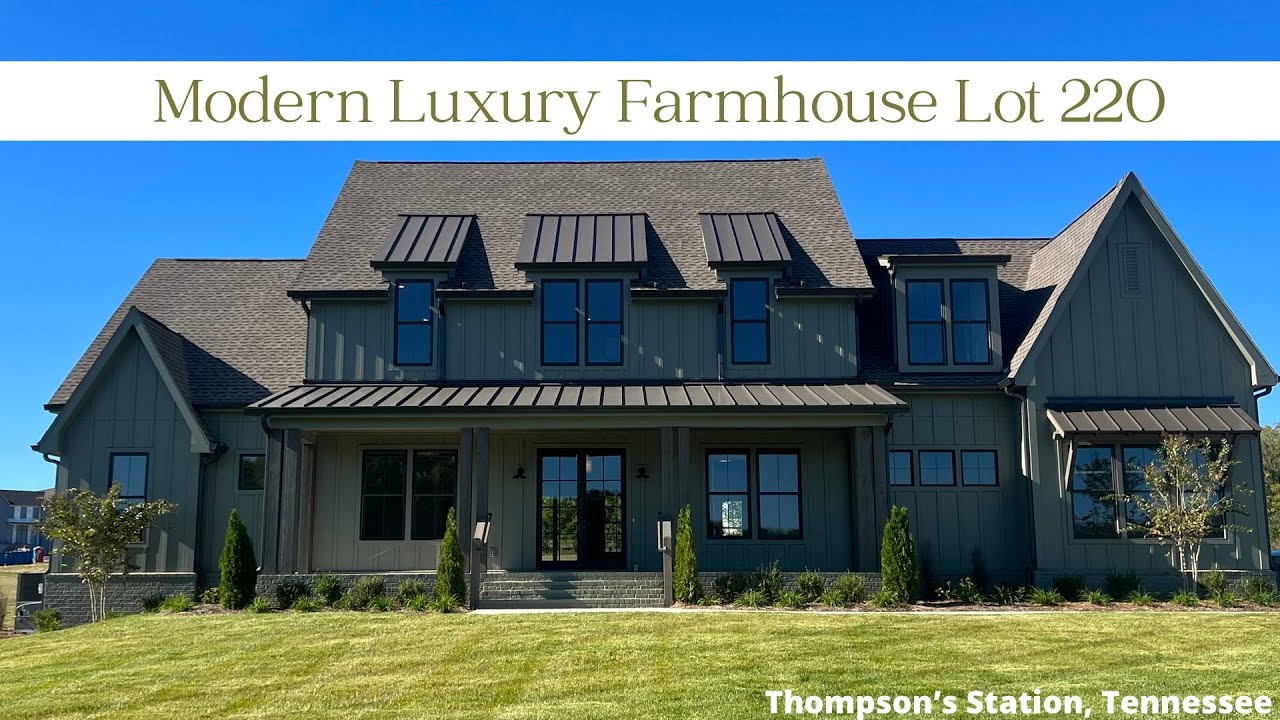 TOUR a $1.85M Luxury Modern Farmhouse Thompsons Station Tennessee Homes For Sale