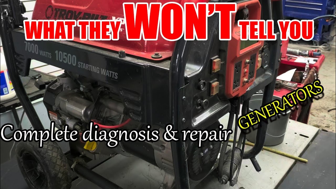 Генератор не запускается или работает постоянно. Диагностика и ремонт Troy Bilt 10 500 Вт