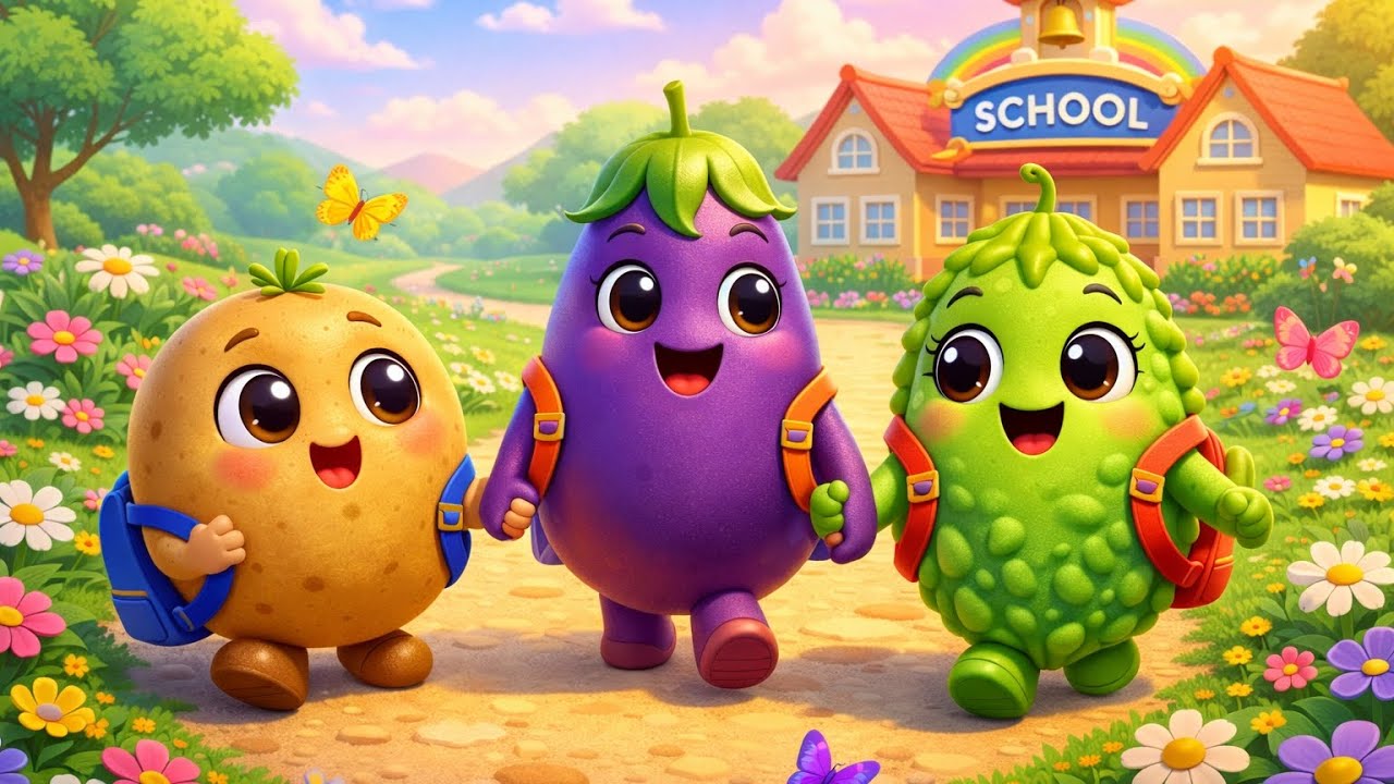 உருளைக்கிழங்கு செல்லக்குட்டி school. #Tamilkids #school #vegetablesvideo #animation #kidsrhymes 
