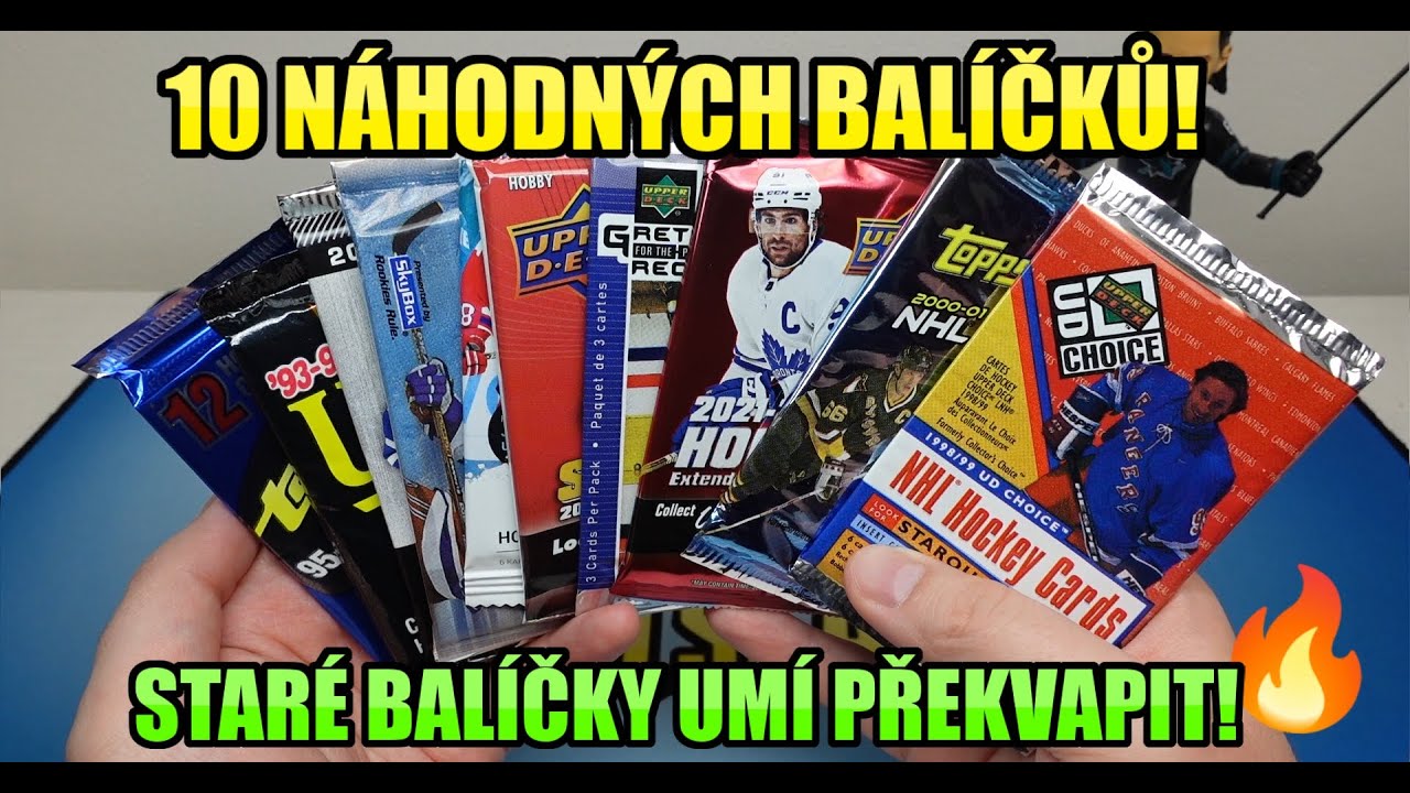 10 NÁHODNÝCH BALÍČKŮ HOKEJOVÝCH KARTIČEK! Lovíme Starquest inserty! Hokej karty NHL! Unboxing!