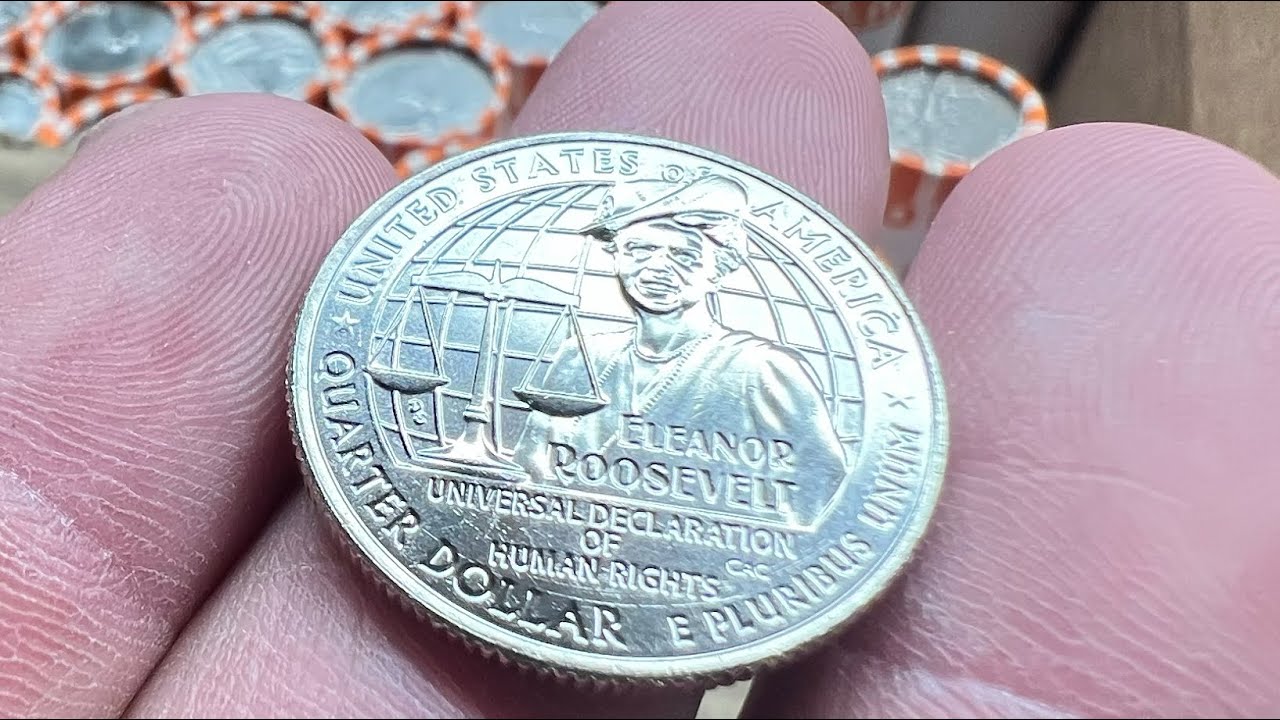 2023 D Eleanor Roosevelt Quarters! Uncirculated!! #coinrollhunting #search #subscribe