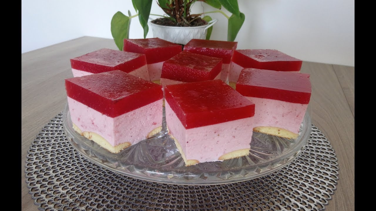 🍓 Truskawkowa kostka bez pieczenia 🍓