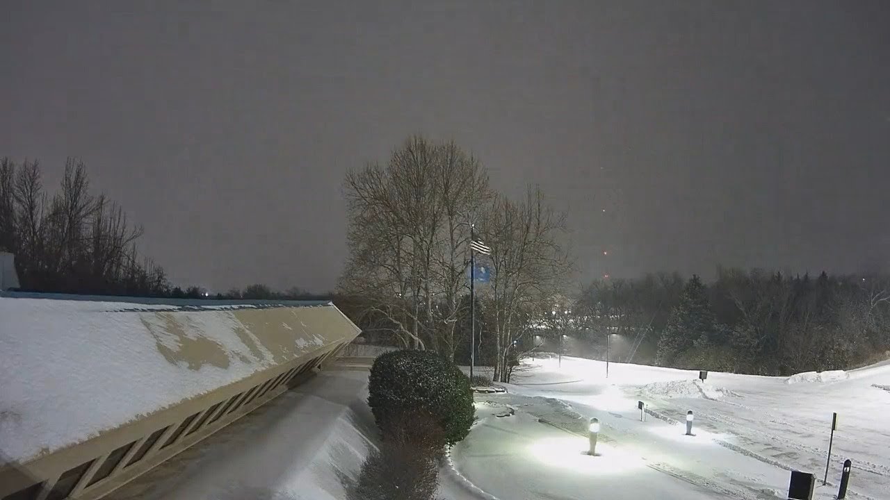 Timelapse of snow storm from FOX 25 roof camera