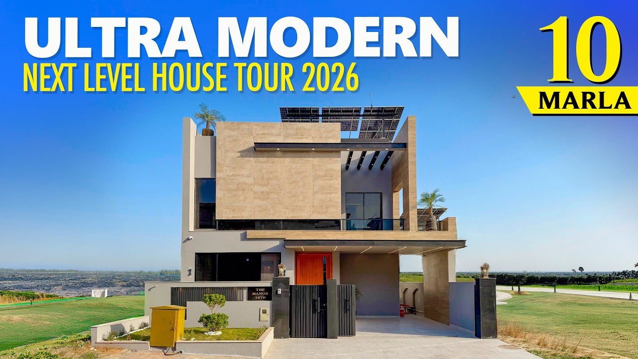 Ultra Modern 10 Marla House Design in Pakistan with Solar & Fully Loaded Kitchen | House Tour 2026