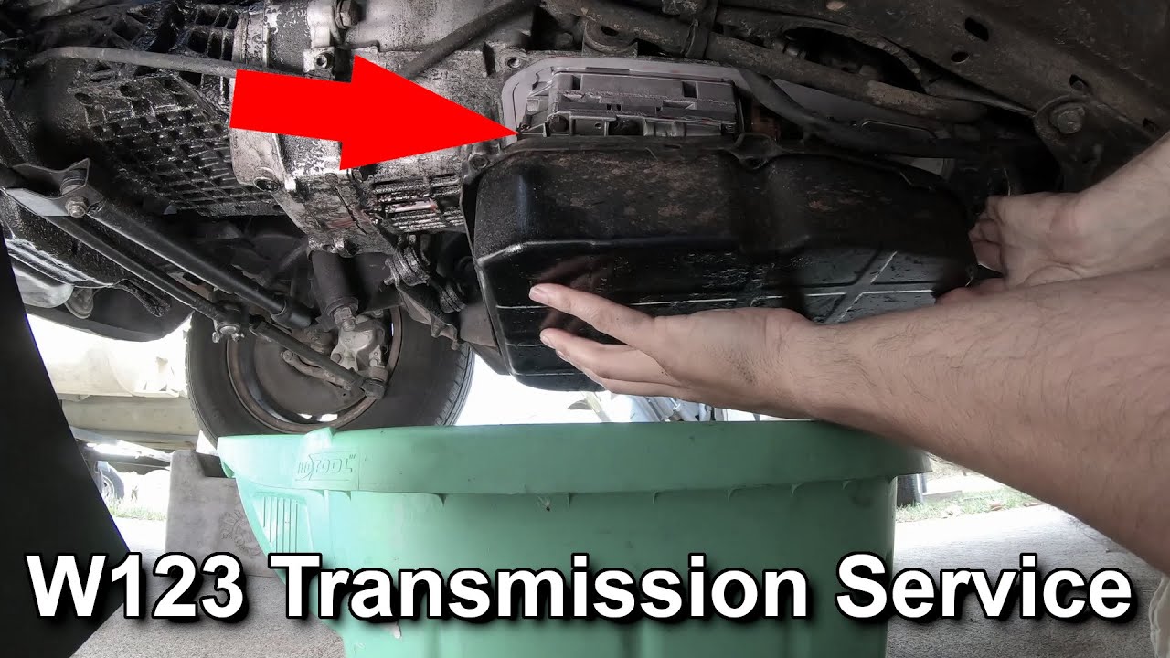 Changing transmission fluid on my W123 (722.3 automatic) [W123 Transmission series PART 1]