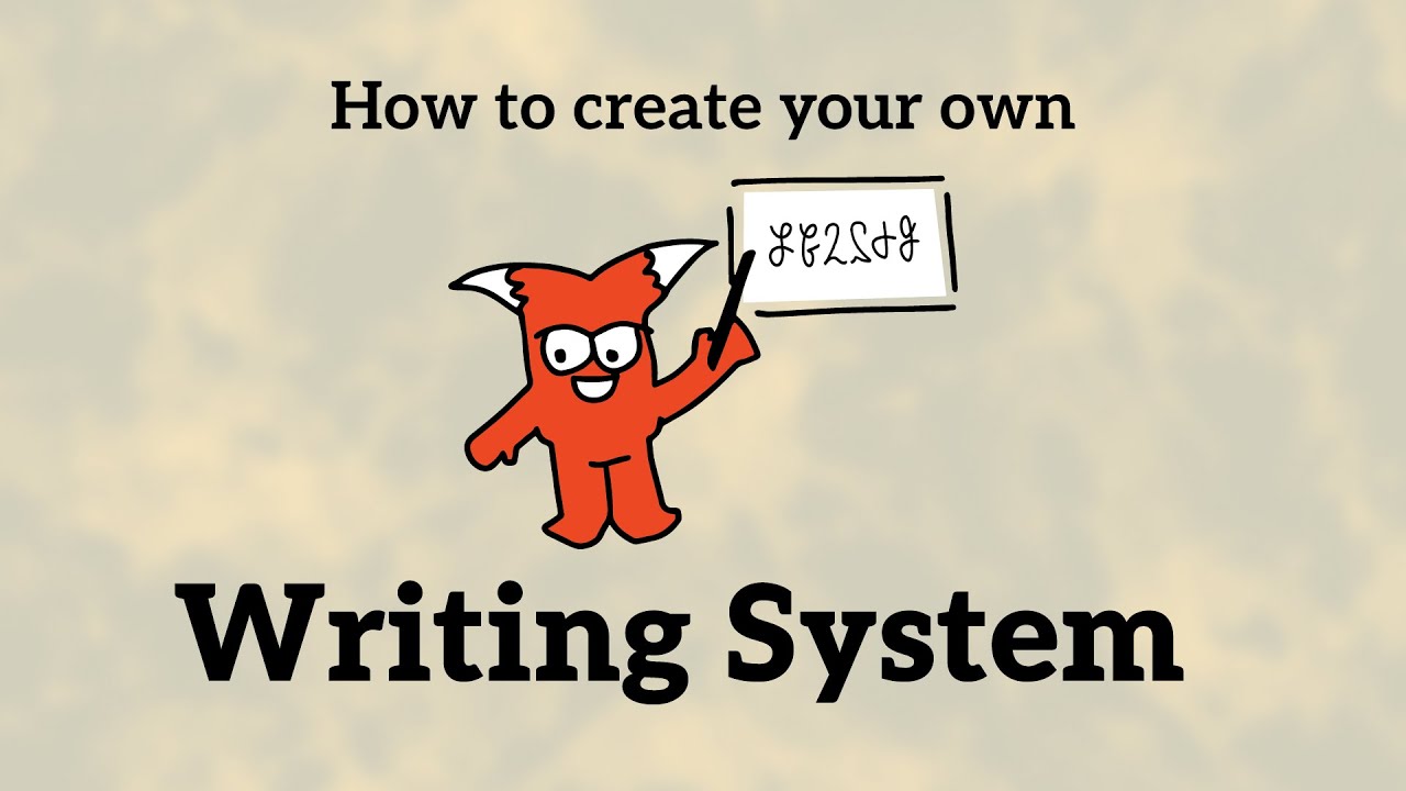 Creating a Custom Writing System - Easy Tutorial for Beginners