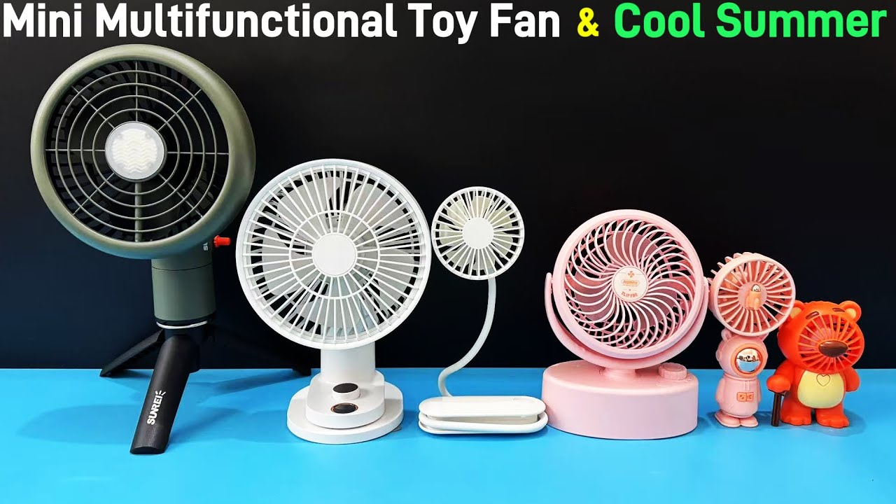 Mini Multifunctional Toy Fan - Cool Summer ， Portable Rechargeable USB | Unboxing And Review