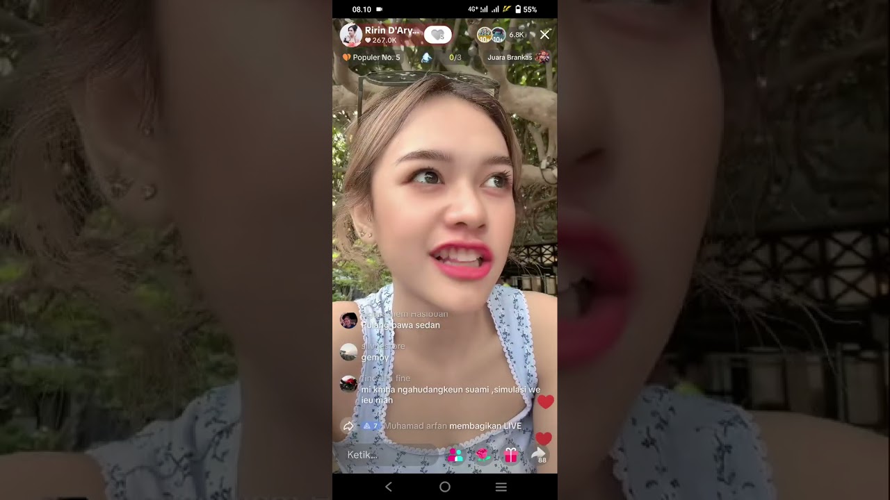 Ririn D'aryanti ngopi dulu nunggu jam 10, mau pulang