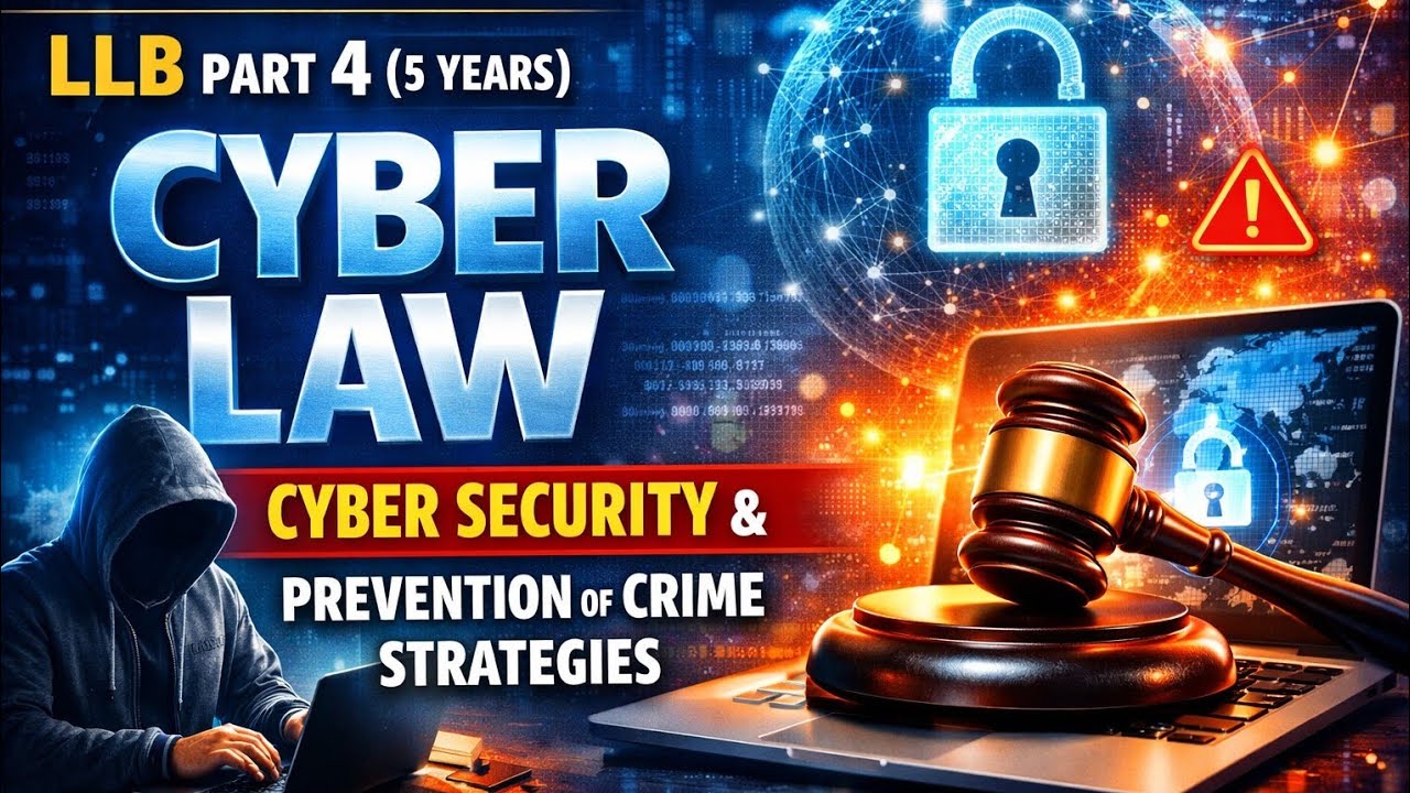 Cyber crime and Prevention of cyber crime strategies||llb part 4 5 years||cyber law||