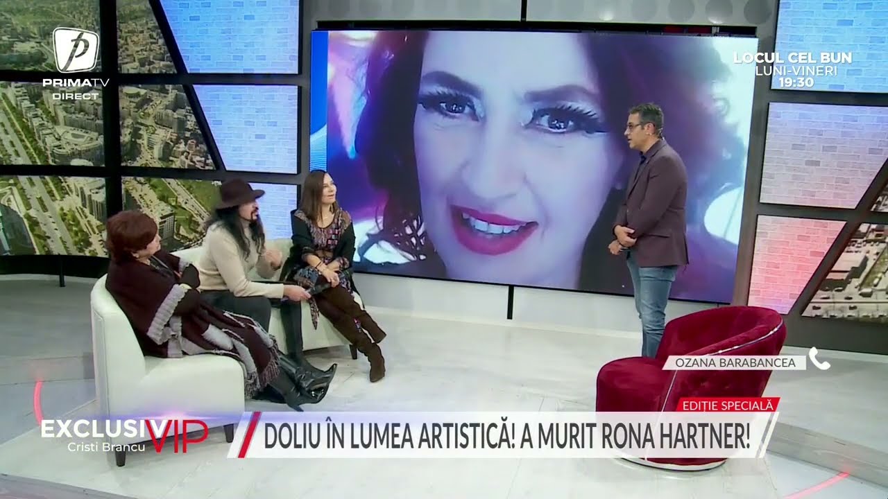 Ozana Barabancea, devastată de moartea Ronei Hartner: Am cunoscut-o acum 30 și ceva de ani