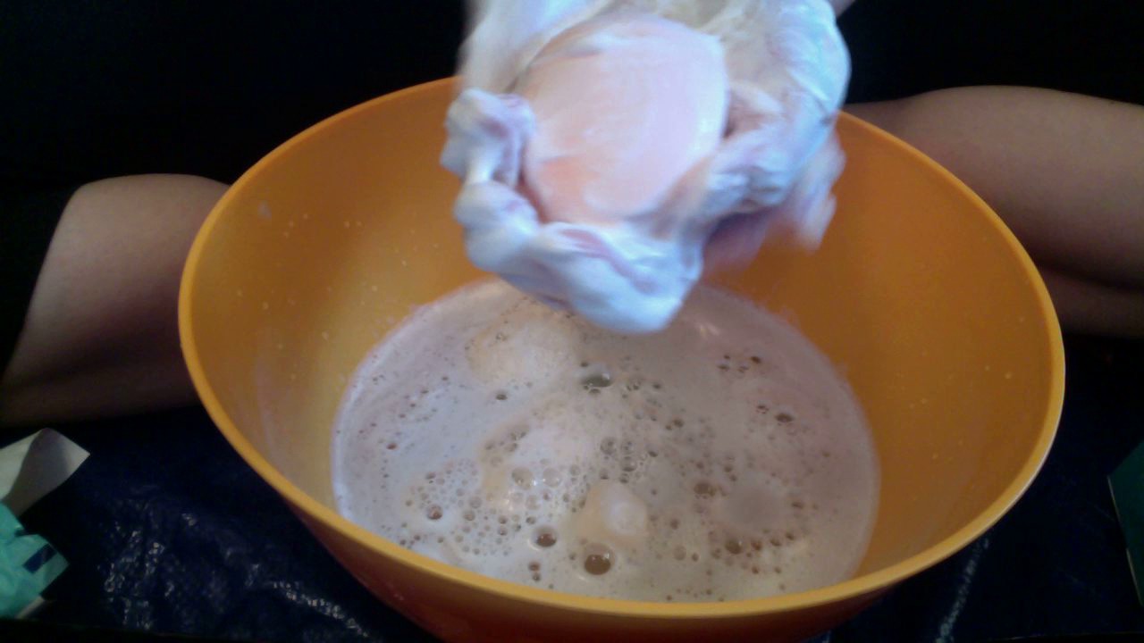 ASMR: 3 soap lather, soapy sponge scratching