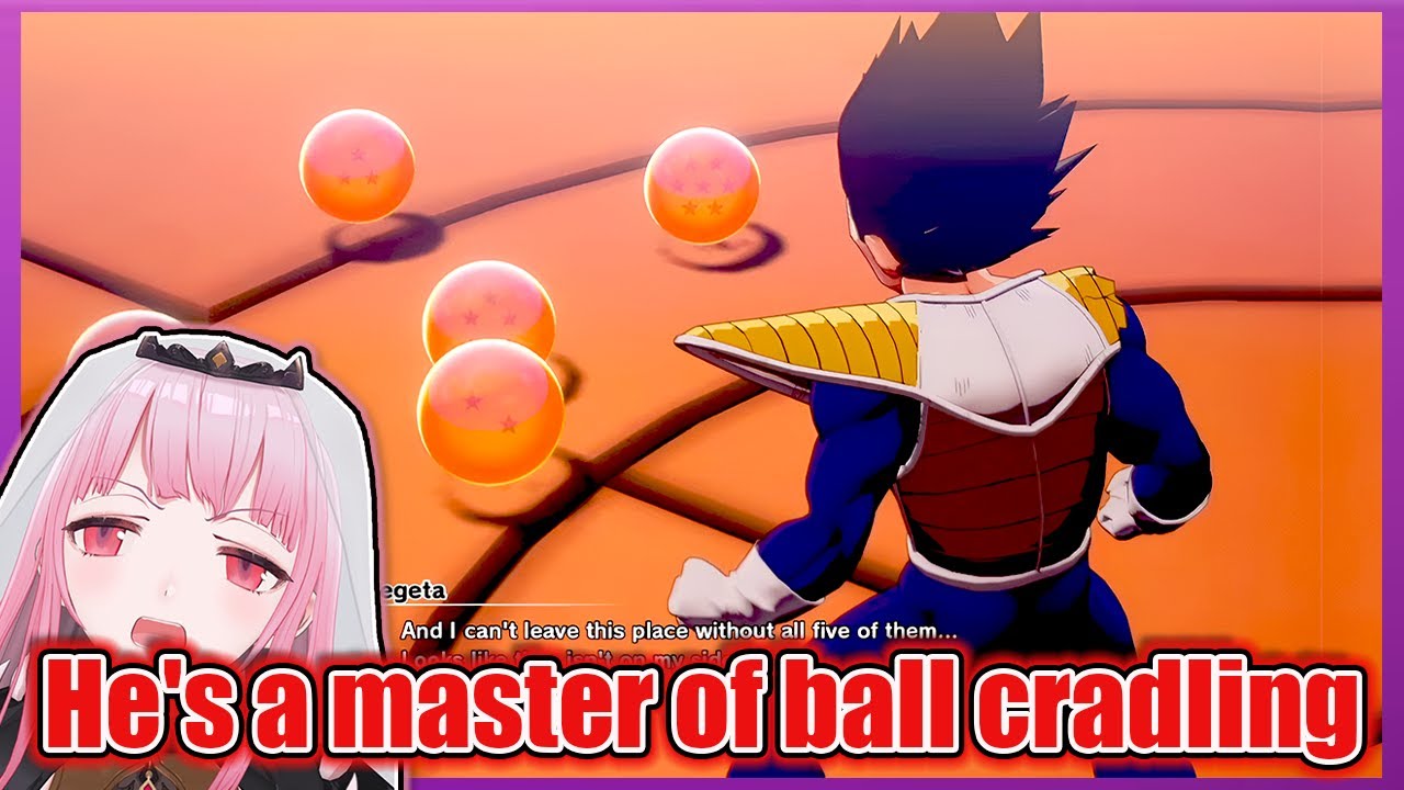 Calli reaction to playing as Vegeta for the first time in Dragon Ball Z: Kakarot【Hololive EN】