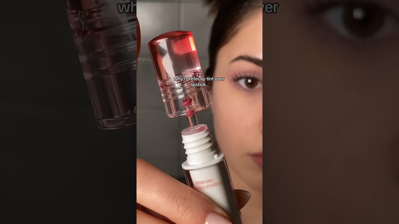 lip tint over lipstick every day lip tint from  crystal glam tin#liptint #clio #lipstick#shortsfeed