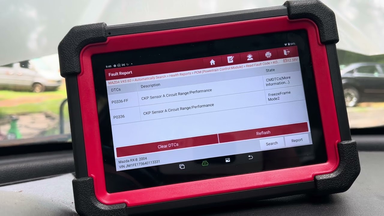 Диагностика моей Mazda RX-8 с помощью сканера Launch Diagnostics выявила коды ошибок, из-за чего ...