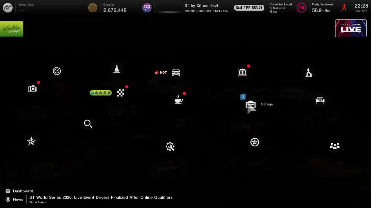 Gran Turismo 7 Daily Race A  B  C March 17, 2026
