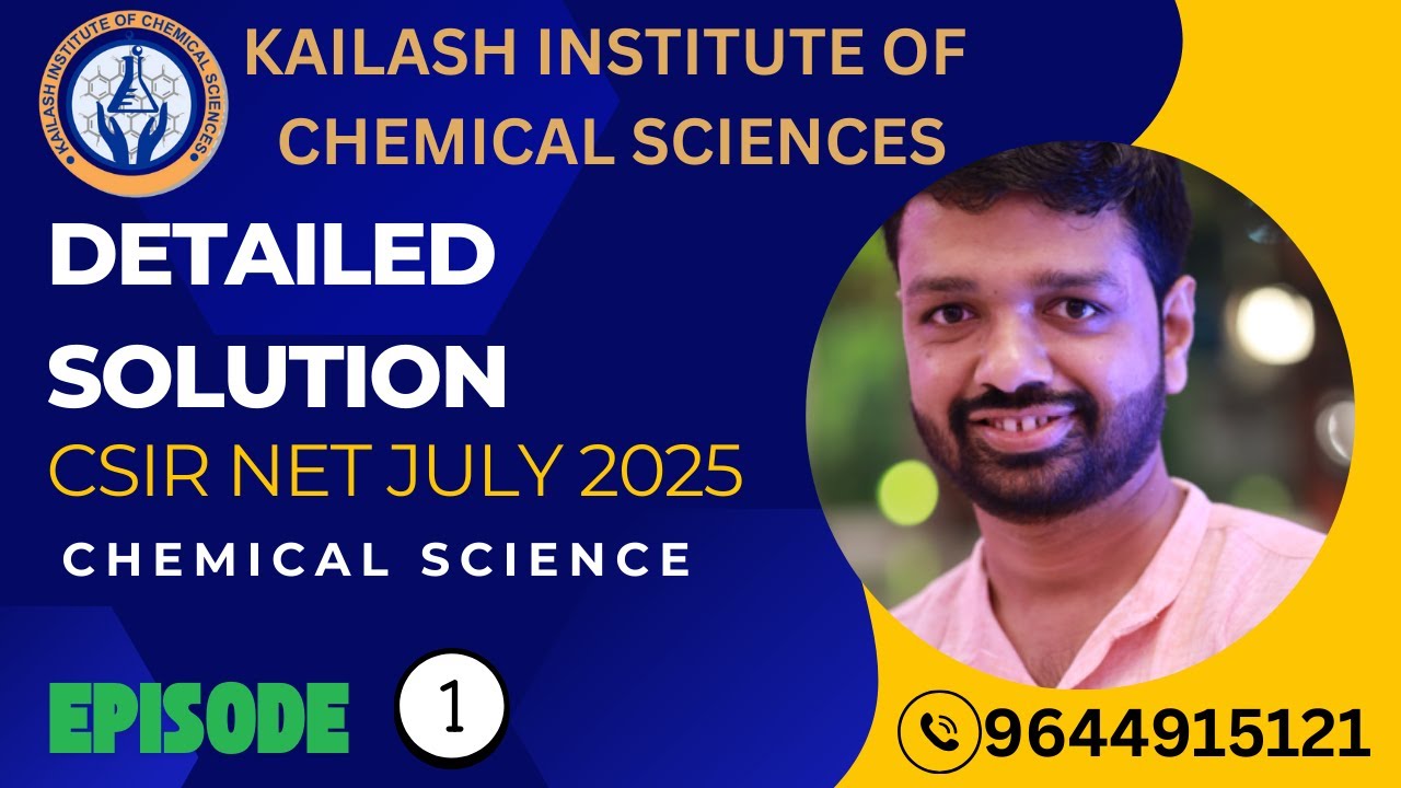 CSIR NET Chemical Sciences 2025: Daily 5 Question Solutions | Concepts • Logic • Shortcuts (Day 01)