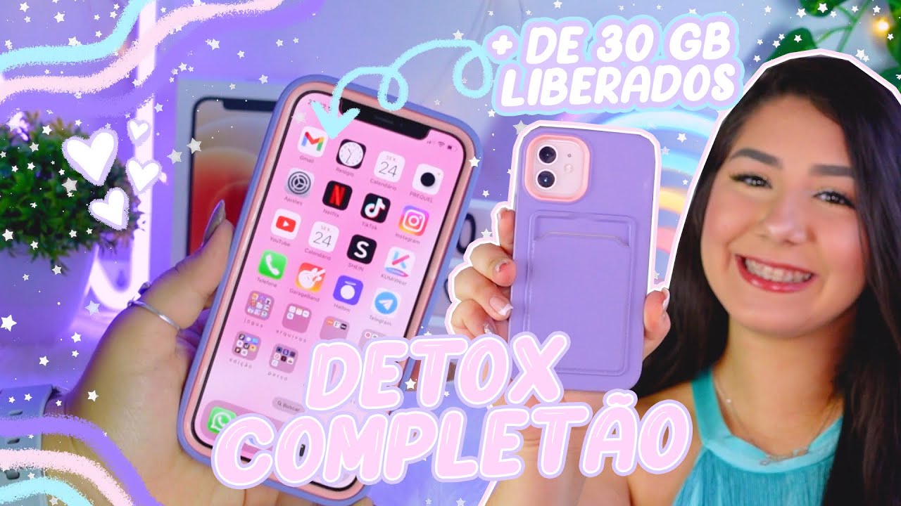 Organize comigo meu celular 💜~limpeza total~ ✨
