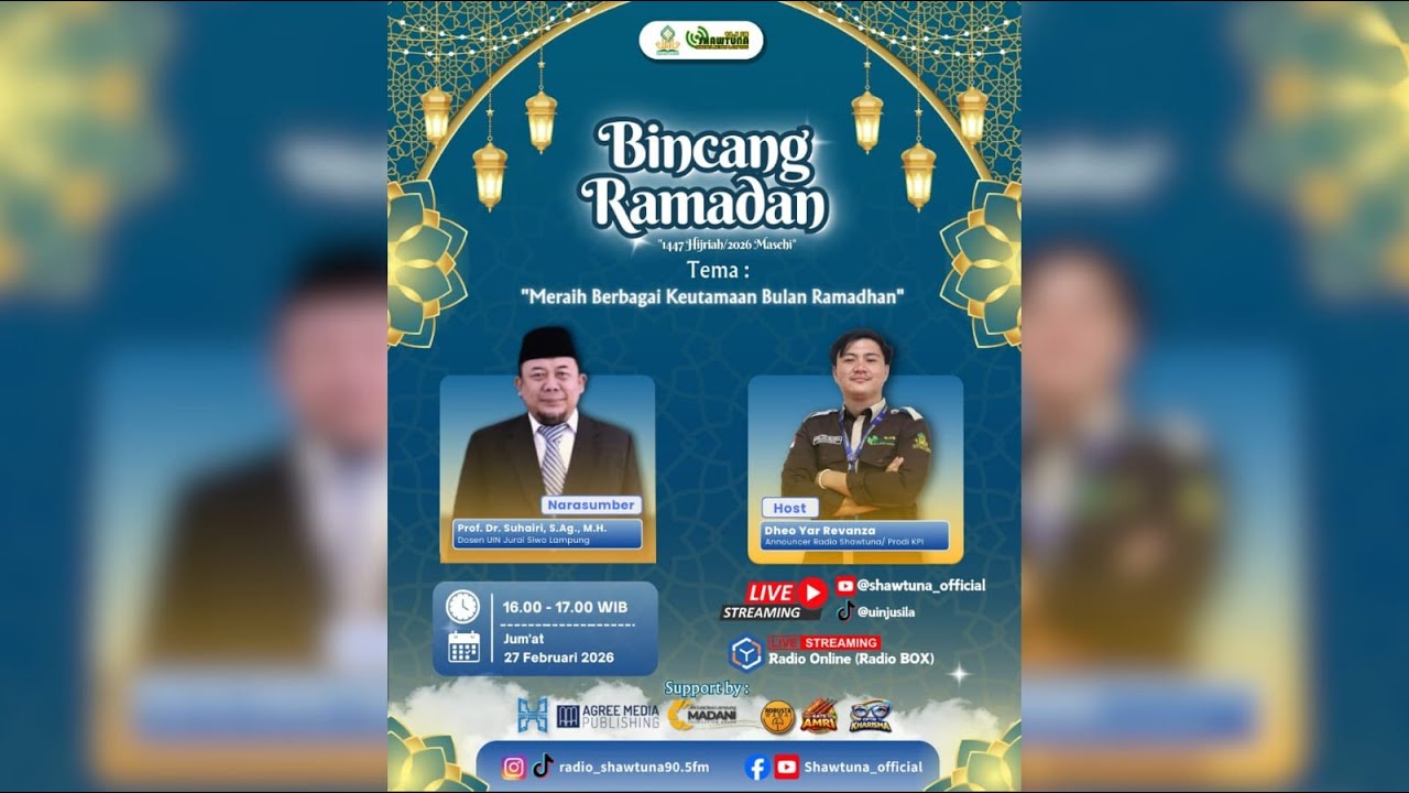 Meraih Berbagai Keutamaan Bulan Ramadhan By Suhairi || #uinlampung #uinjuraisiwolampung