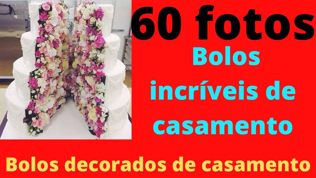 Bolos decorados de casamento - 60 fotos de bolos de casamento