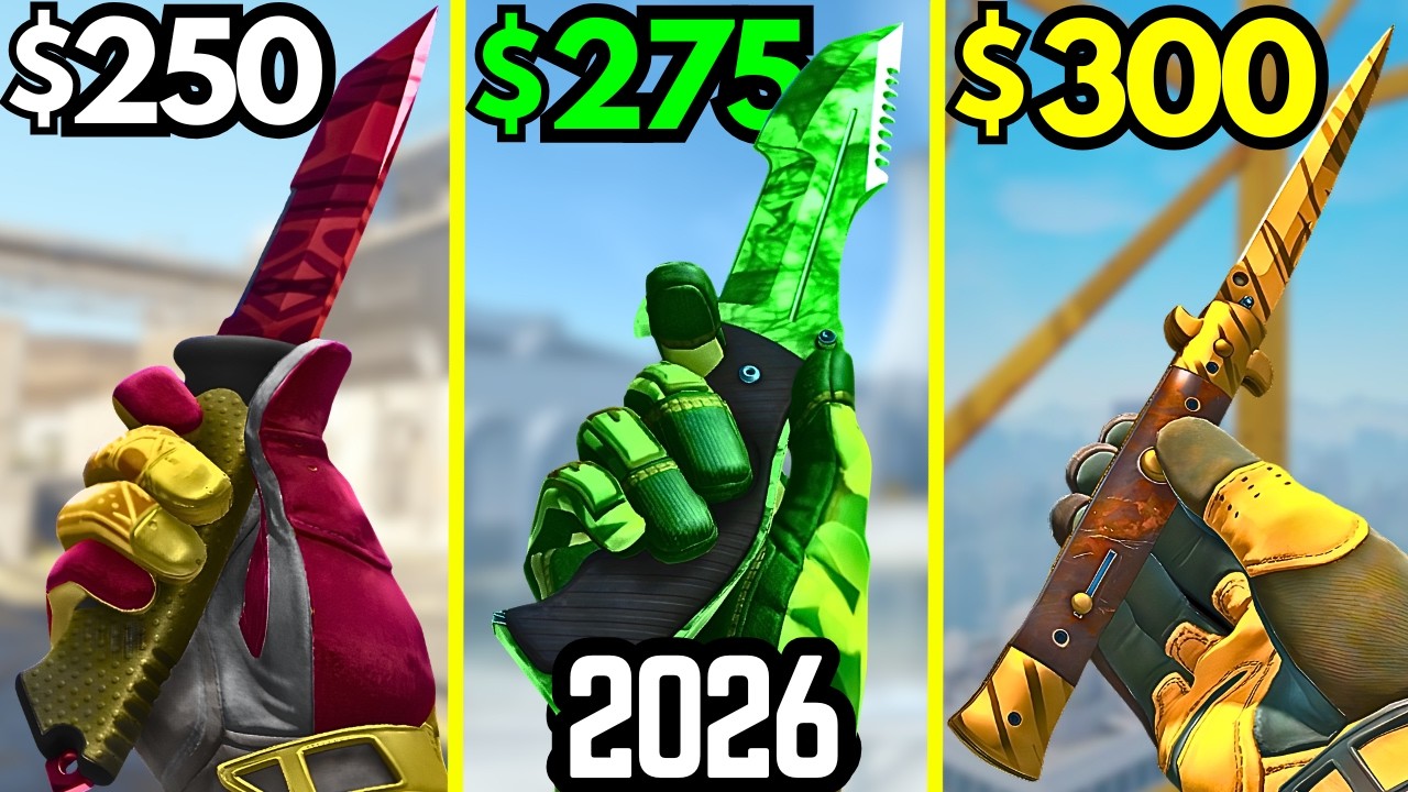 BEST BUDGET Knives Under $300 in 2026 (CS2 Cheap Knife Skins)
