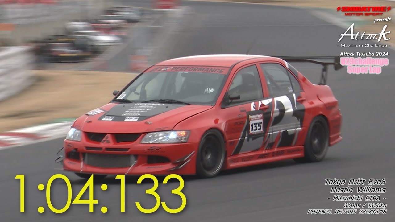 Shibatire presents Attack Tsukuba 2024 ：Tokyo Drift Evo8/Dustin Williams[Mitsubishi CT9A]