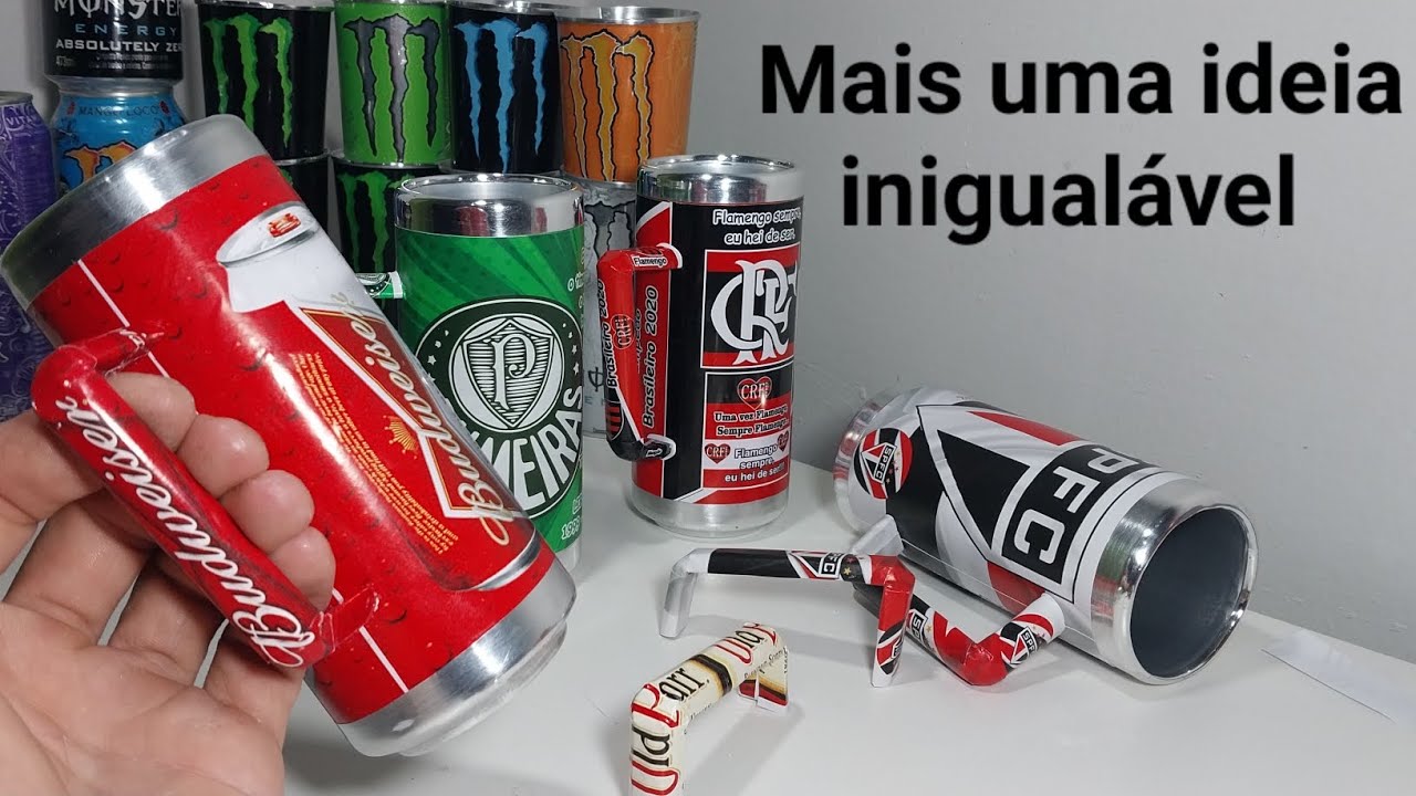 Como fazer uma Caneca artesanal da lata de 473ml