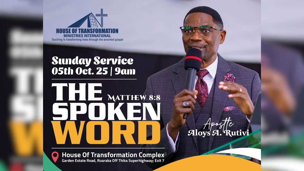 'THE SPOKEN WORD' | APOSTLE ALOYS RUTIVI | 5TH OCT 2025  #sundayservice