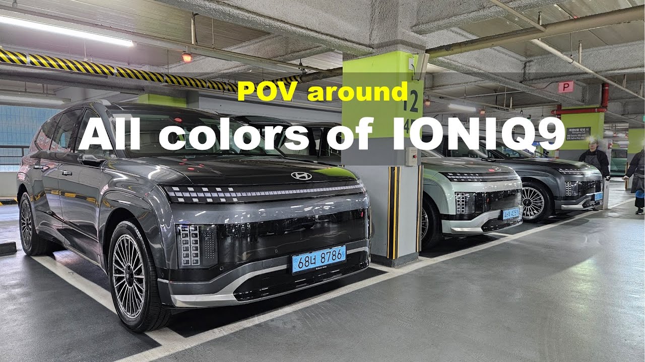 2025 Hyundai IONIQ9 First Look: 10 colors, 6 seater POV Exterior and Interior
